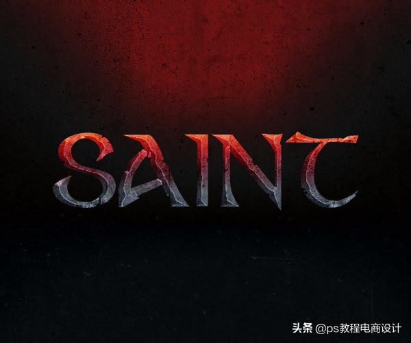 ps岩石字体制作教程,ps设计梦幻霓虹光效艺术字教程