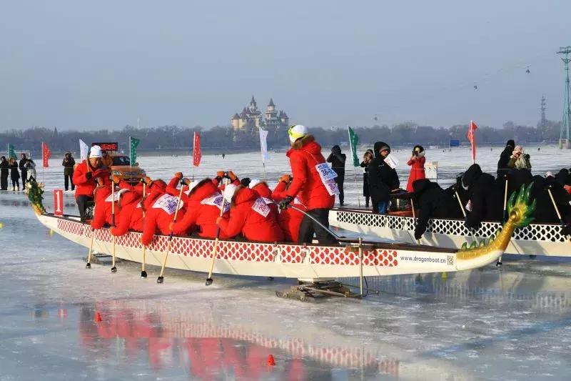 冰上龙舟赛火热开赛,冰上龙舟赛事视频