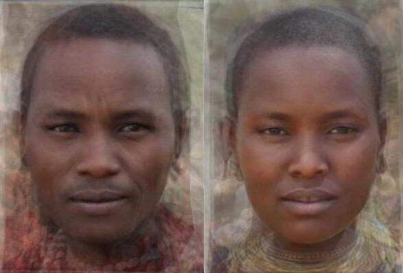 「世界人类图鉴」人类的摇篮：撒哈拉以南非洲居民的平均脸