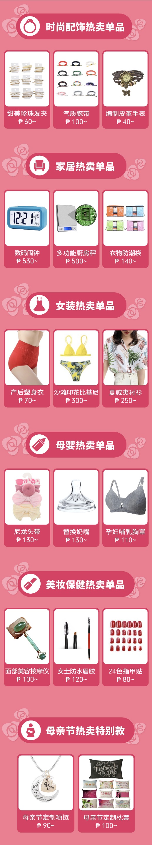 剧透：母亲节热卖品特辑！,台湾、马来西亚、菲律宾、越南