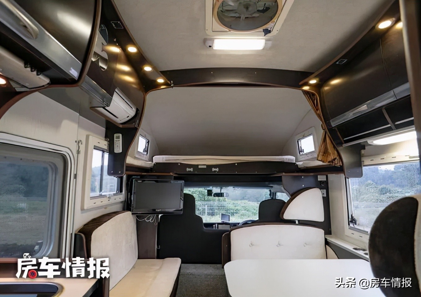 五十铃平头顶房车,六卧五十铃平头升顶房车