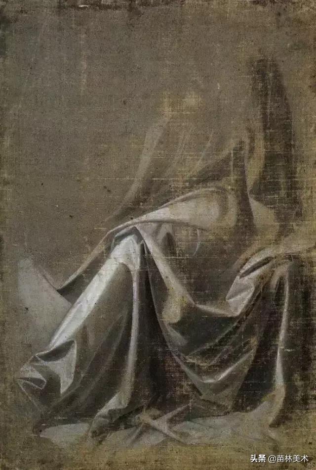 素描简单的衬布褶,素描衬布非常暗