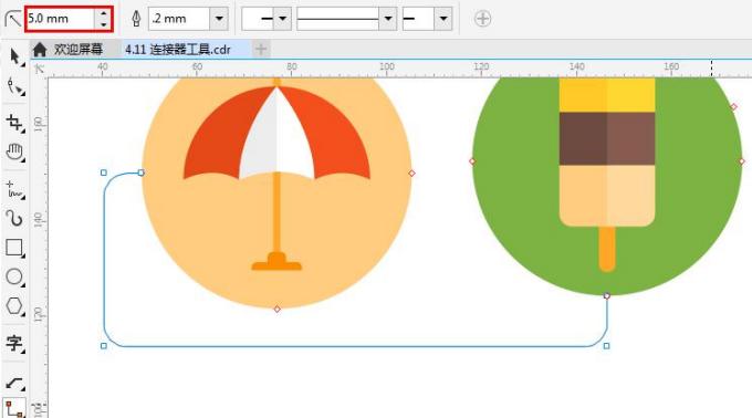 用coreldraw画半圆怎么画教程视频,cdr平面设计教程绘制边框图形