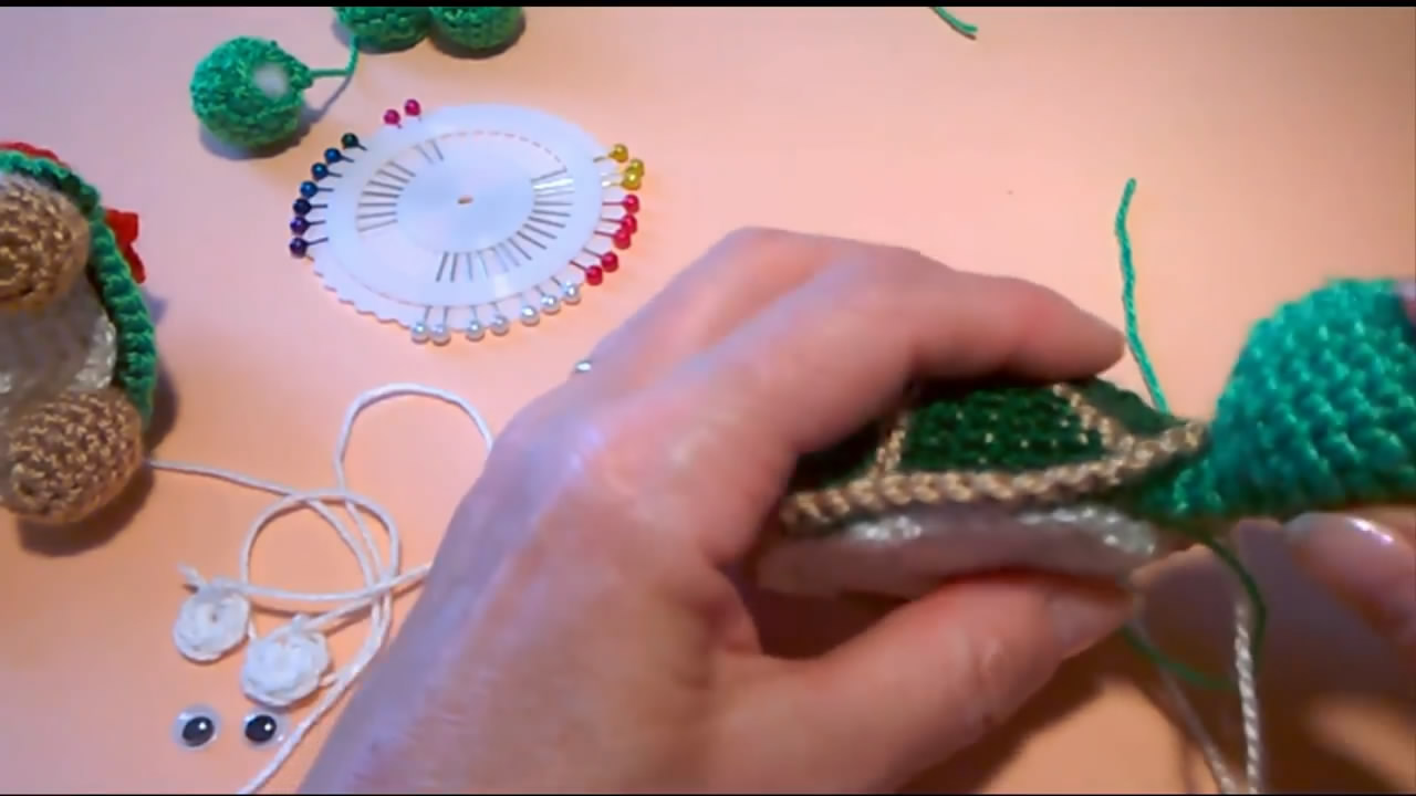 乌龟的钩织图解,小乌龟的钩织教程图解