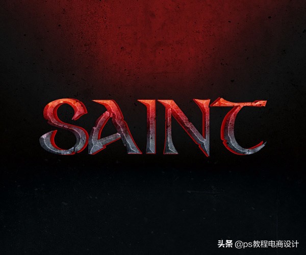 ps岩石字体制作教程,ps设计梦幻霓虹光效艺术字教程