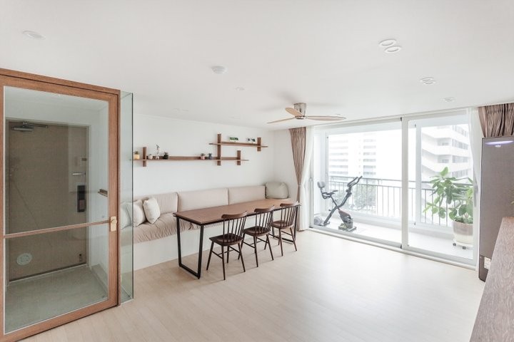 小户型如何实现餐客一体,小户型客餐厨一体怎么布置