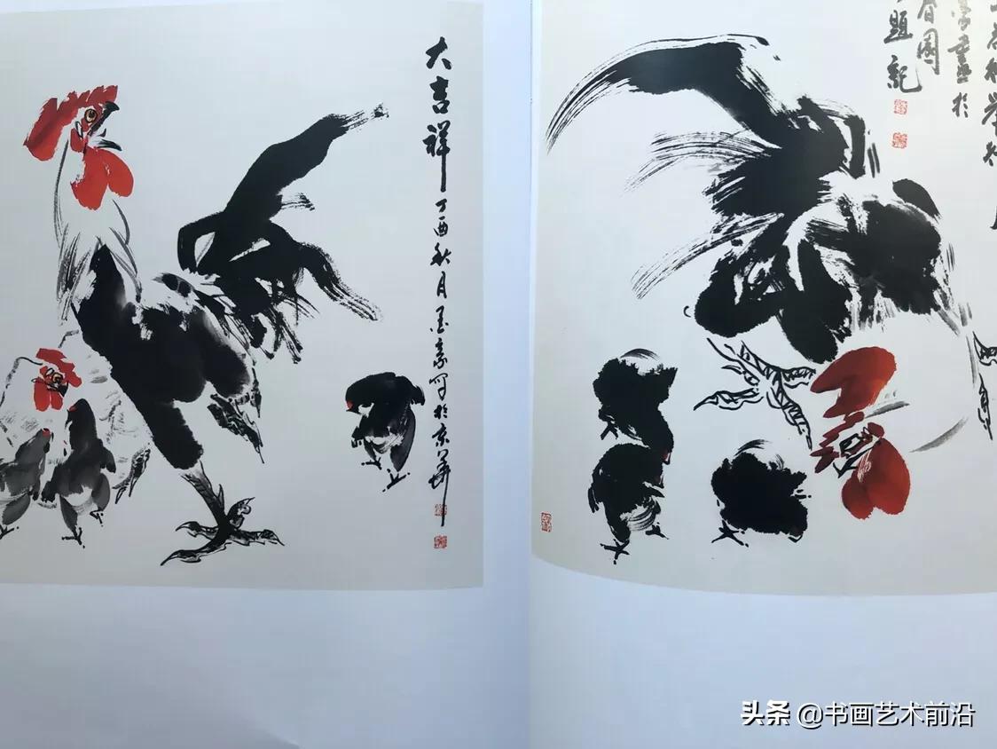 名家画鸡的画法视频,画大写意鸡名家