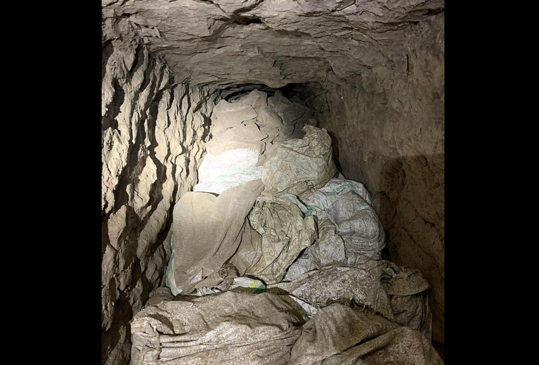 跨美墨边境最长*品毒***私走**隧道暴露，在地下20米处，配套设施齐全