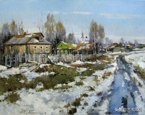 delbertgish风景油画作品欣赏,亚历山大尤扎科夫油画作品欣赏
