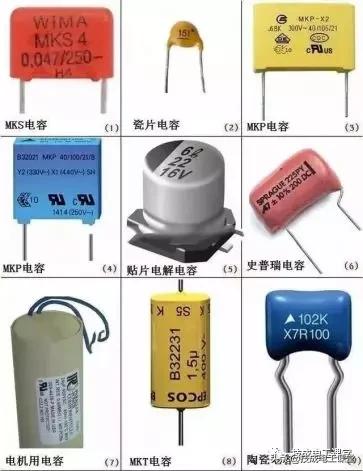 电路板电子元器件符号一览表,电子元器件符号字母对照表
