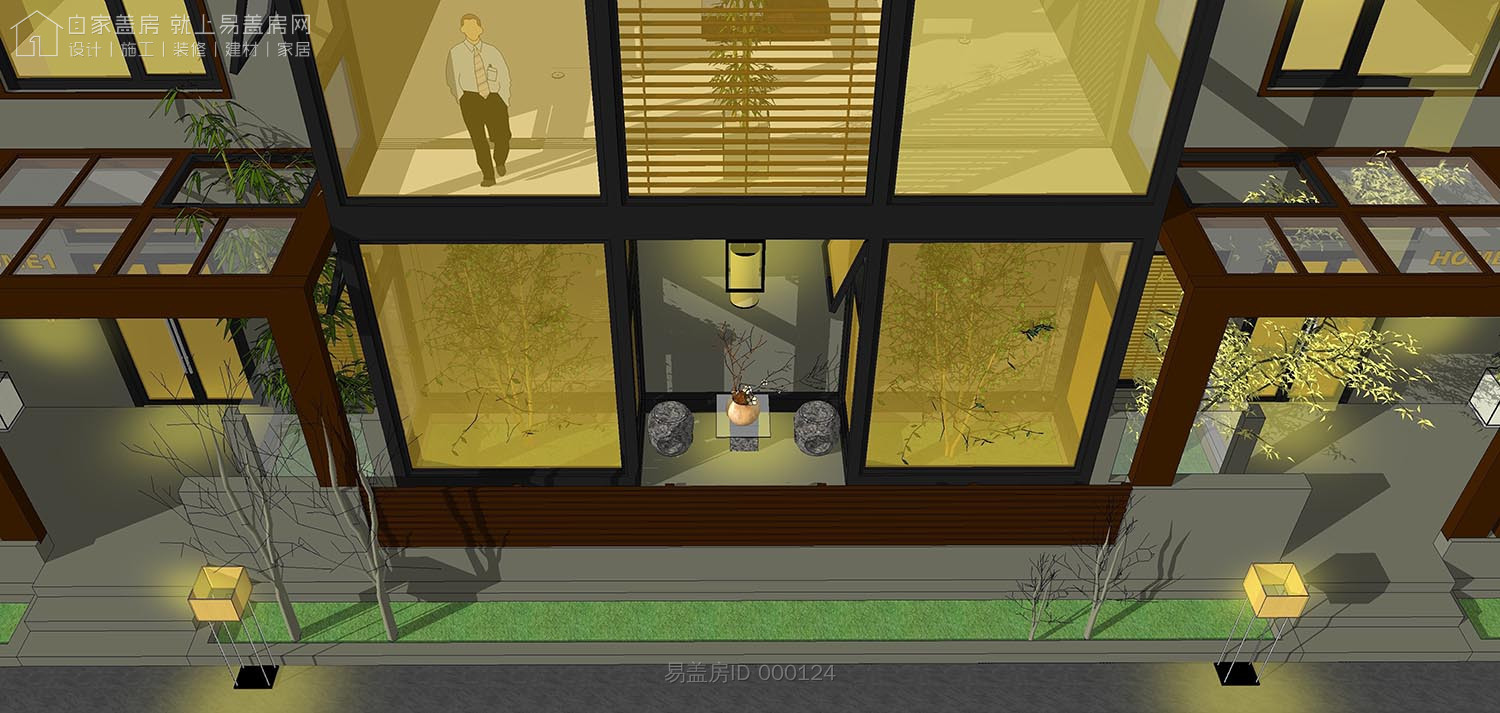 二层农村别墅带阳光房现代简约,农村二层带阳光房别墅效果图