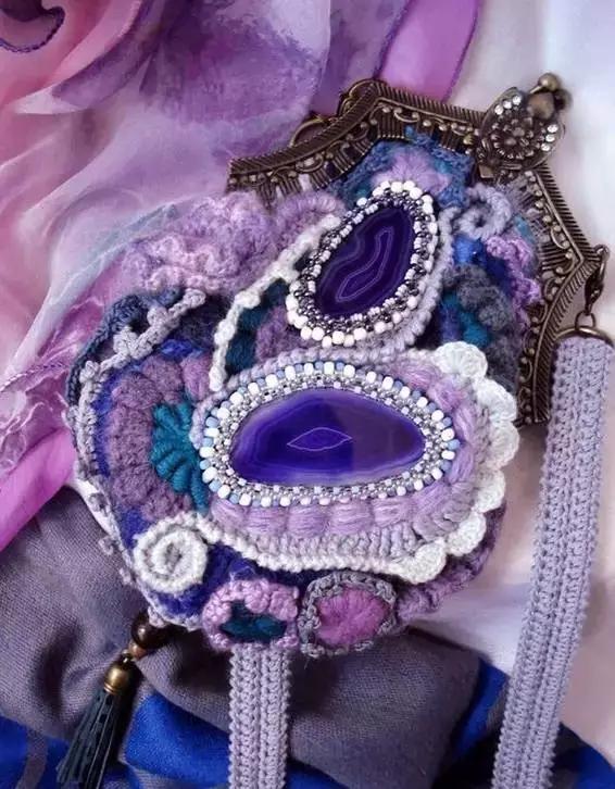 31款超美的爱尔兰钩花包，绝对让你爱不释手，独特的美！附教程