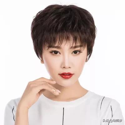 妈妈齐耳假发发型,中年假发发型