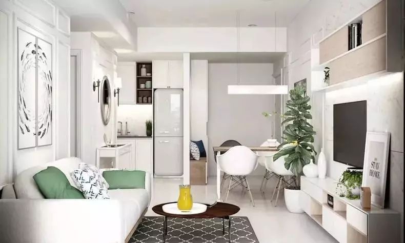 100种客厅设计,客厅餐厅一体餐厅设计风格