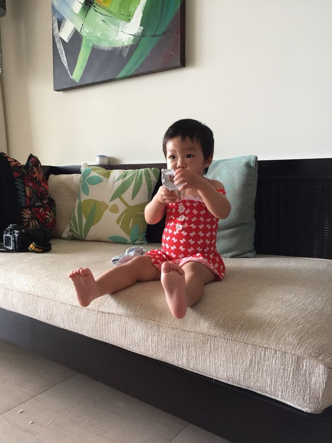 幸福旅行，宝宝第一次飞的去三亚