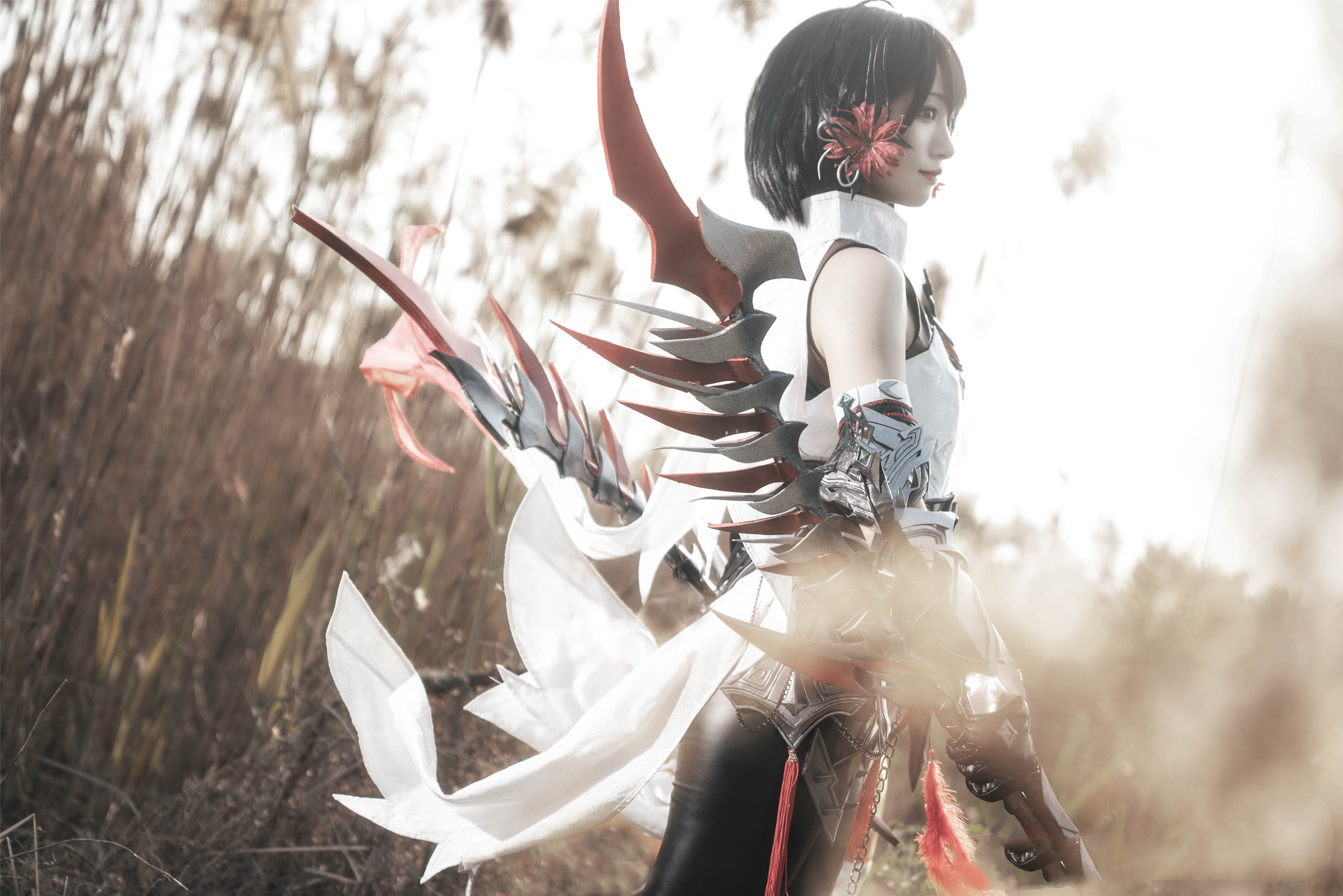 剑网3cosplay明教异域风,剑网3红衣教探雪cosplay