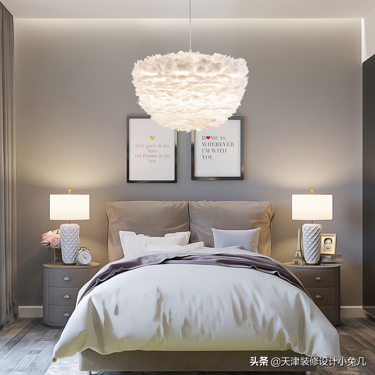 卧室灯安装最佳位置,现代轻奢卧室灯安装视频