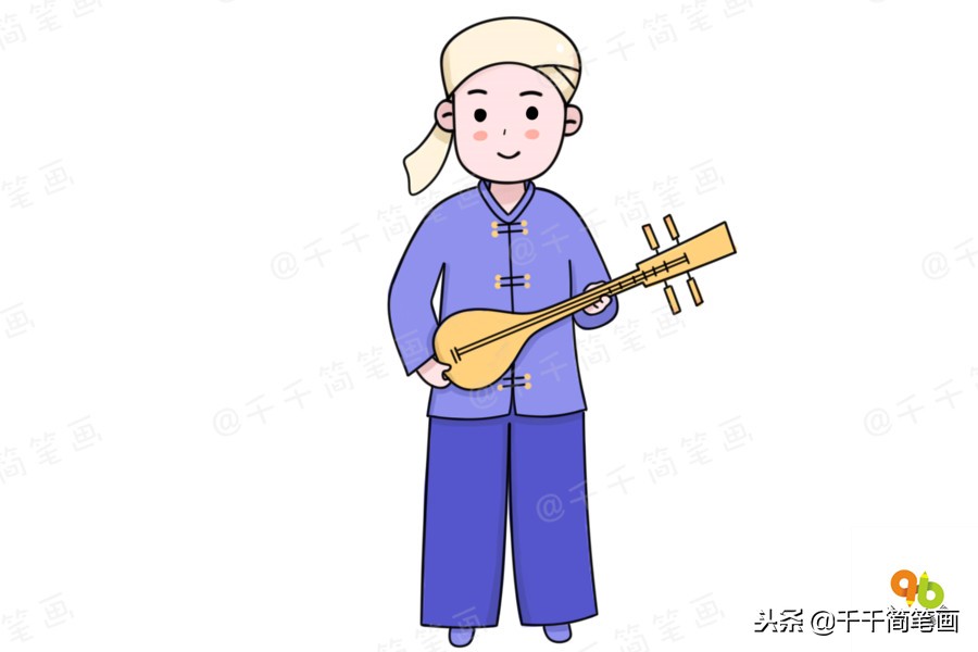 56个民族服装完整版简笔画教程,简笔画入门教学少数民族服饰人物