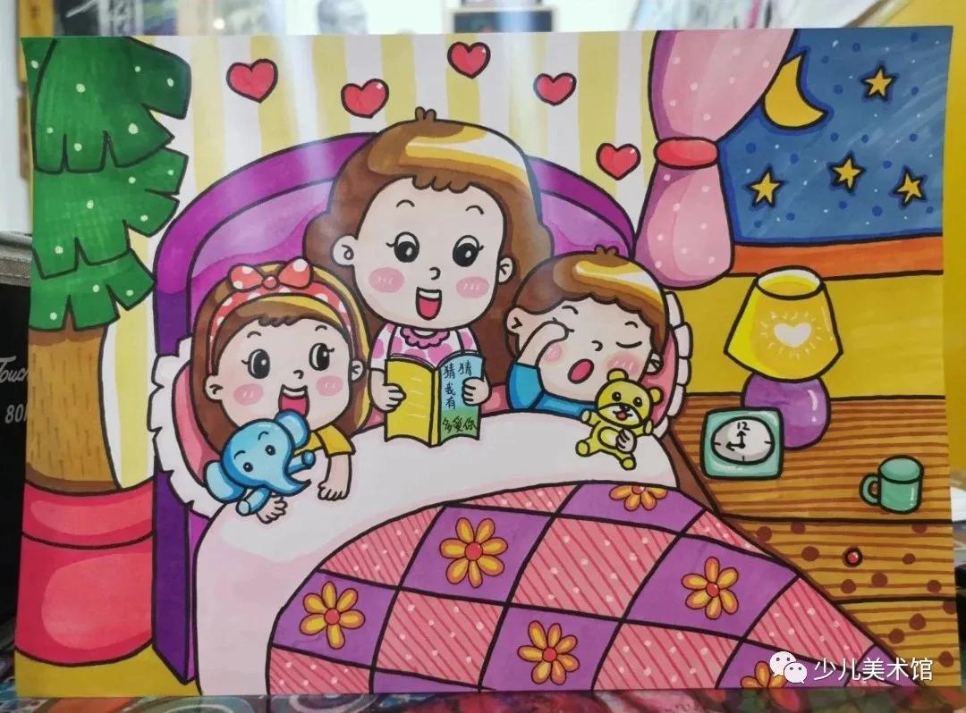 母亲节创意绘画简单素材,幼儿园大班母亲节绘画简单又漂亮