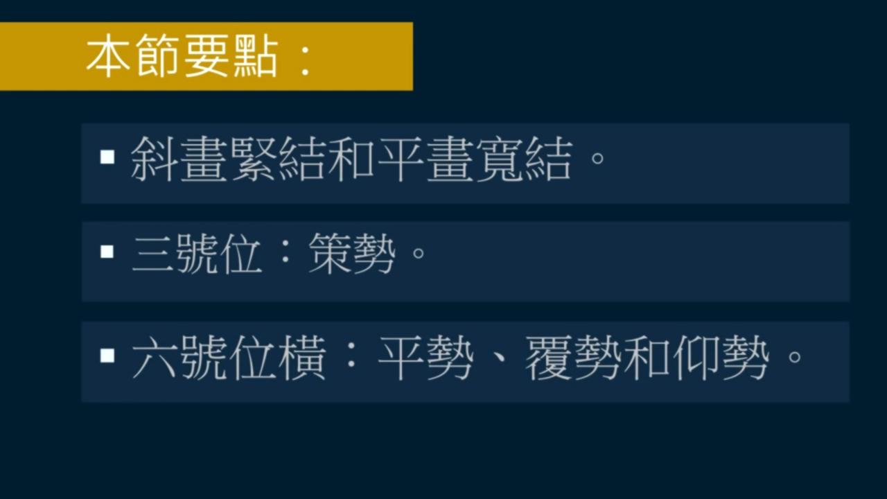 黄简讲书法二级课程笔势篇,黄简讲书法二级课程横的写法