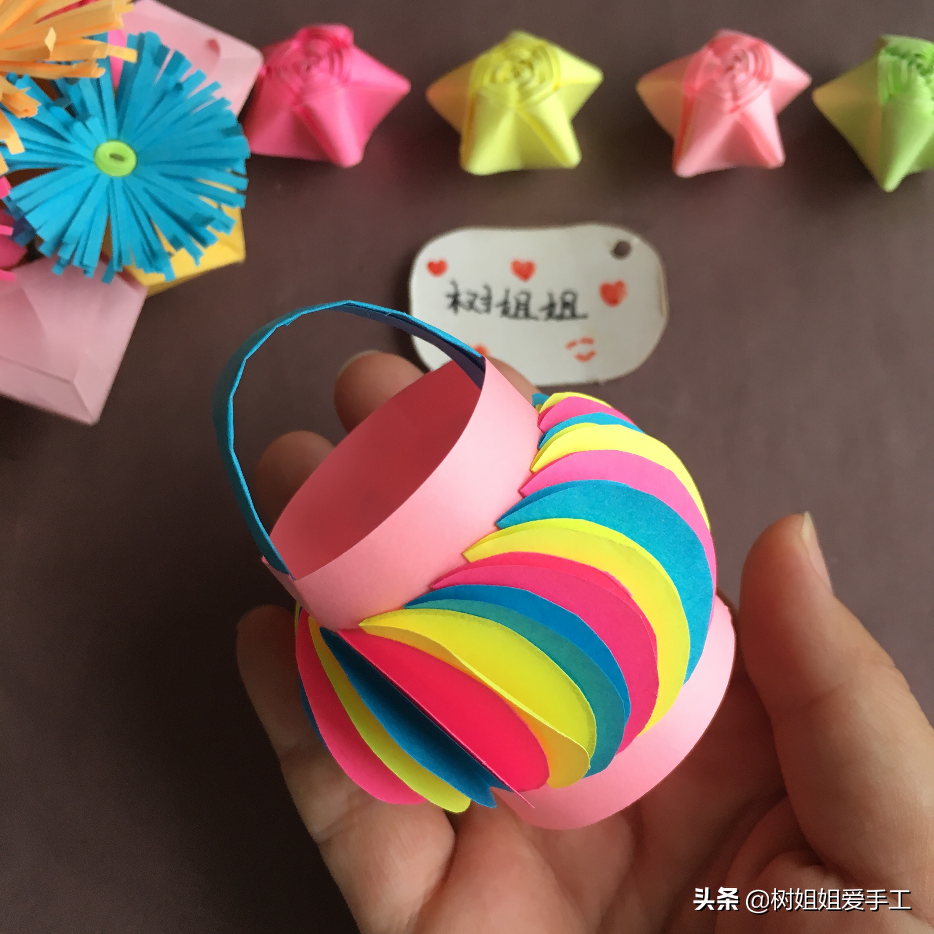 简单的折纸手工灯笼用长方形的纸,折纸手工兔年兔子灯笼详细教程