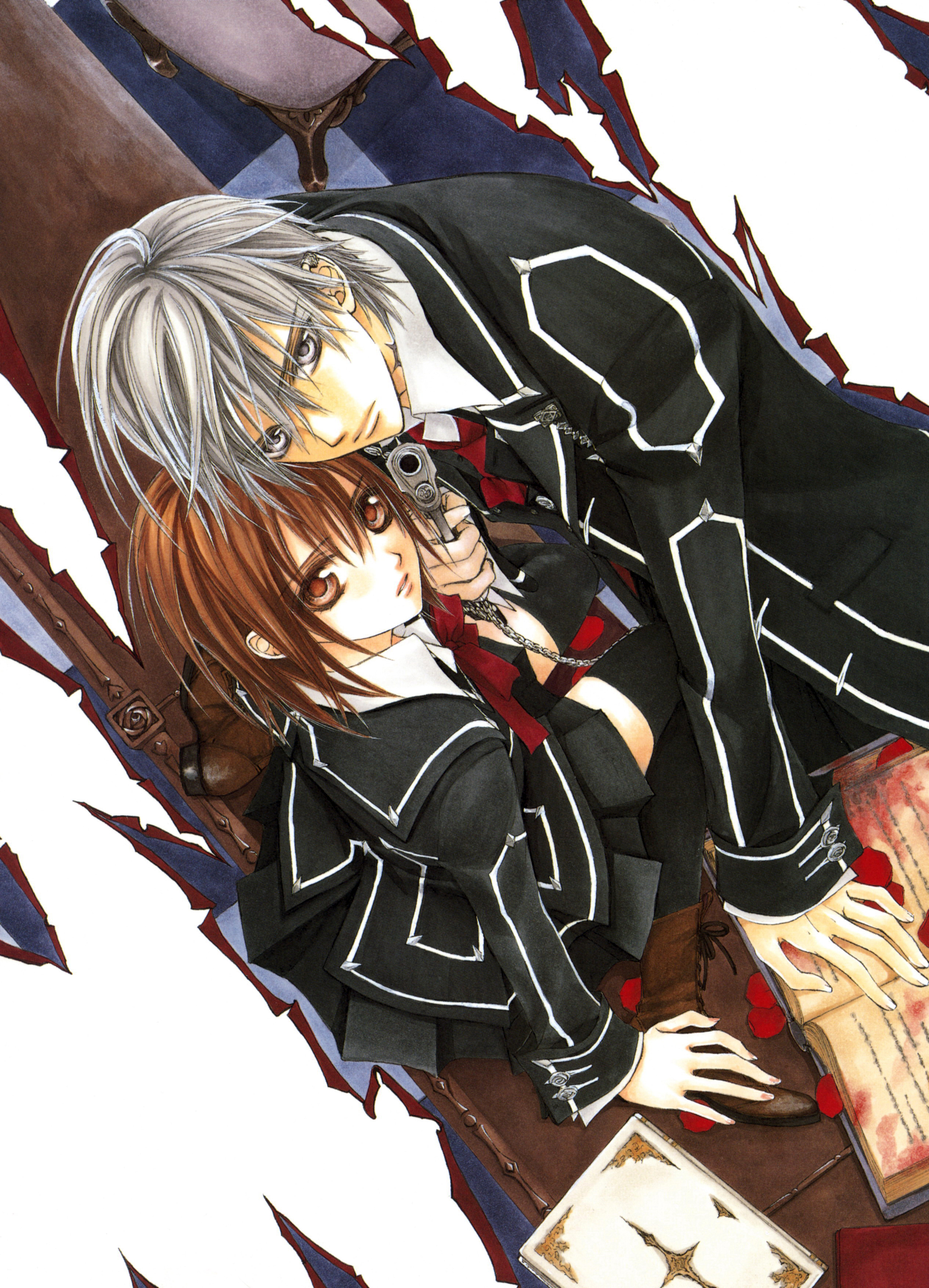 暗黑风吸血鬼动漫图片,吸血鬼骑士漫画手绘