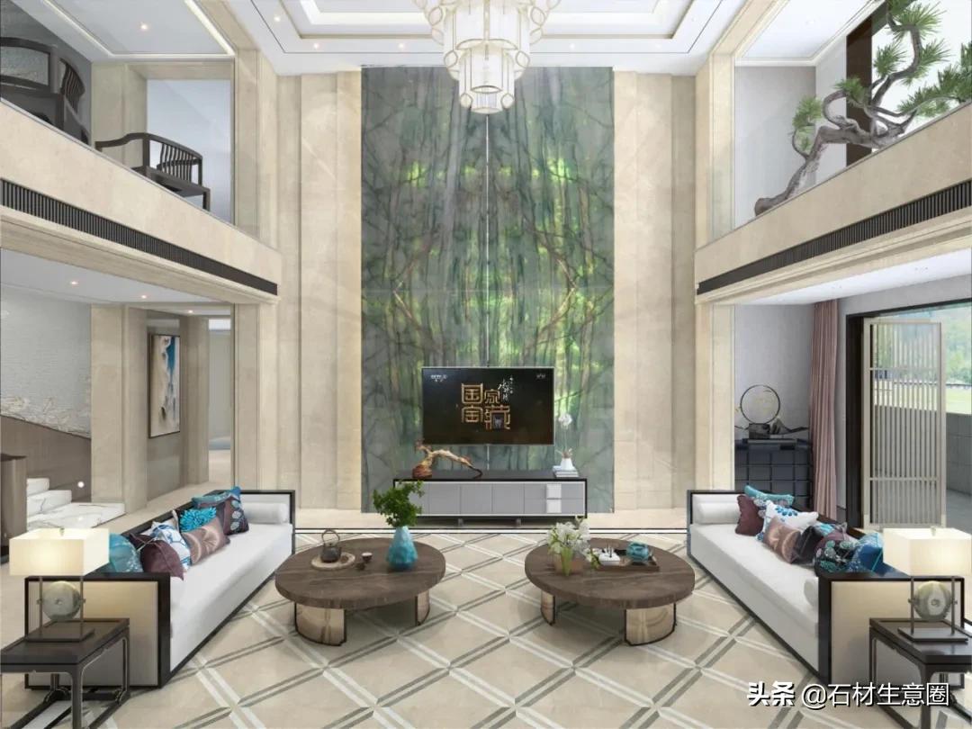 奢石旋转茶几,奢石茶几组合