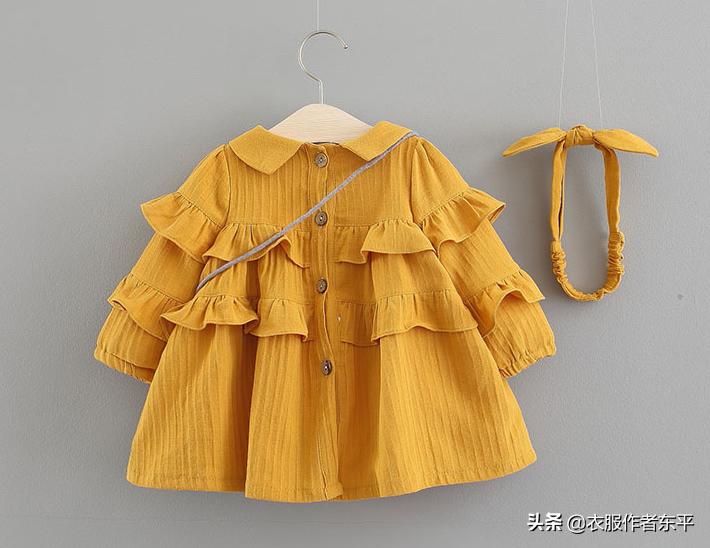 一周半女宝公主裙裁剪,女宝百褶公主裙裁剪做法