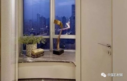 大理石飘窗质感,极简轻奢飘窗大理石