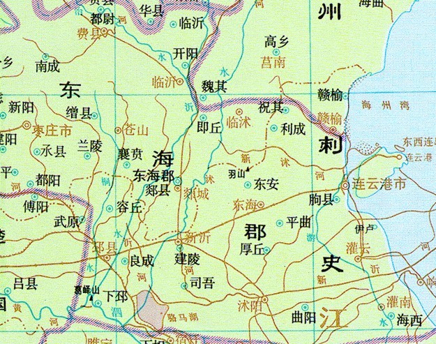 连云港地图区域划分,江苏连云港地图全图