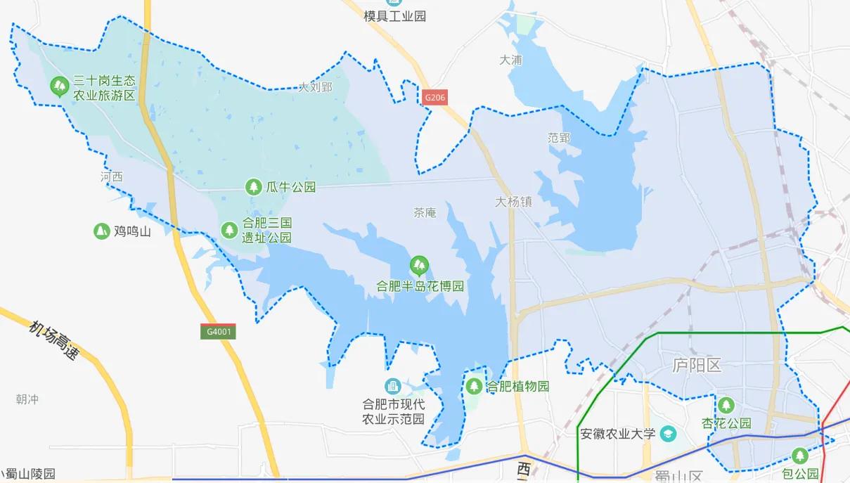 合肥市最新行政区域划分图,合肥行政区在哪里