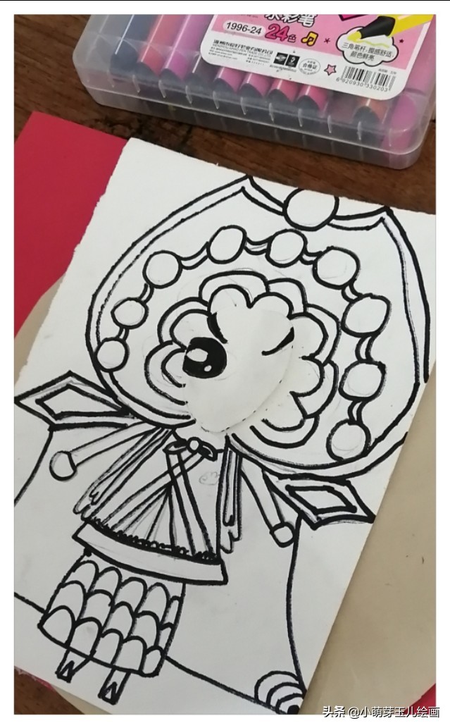 京剧红脸小生,京剧花旦绘画作品小学