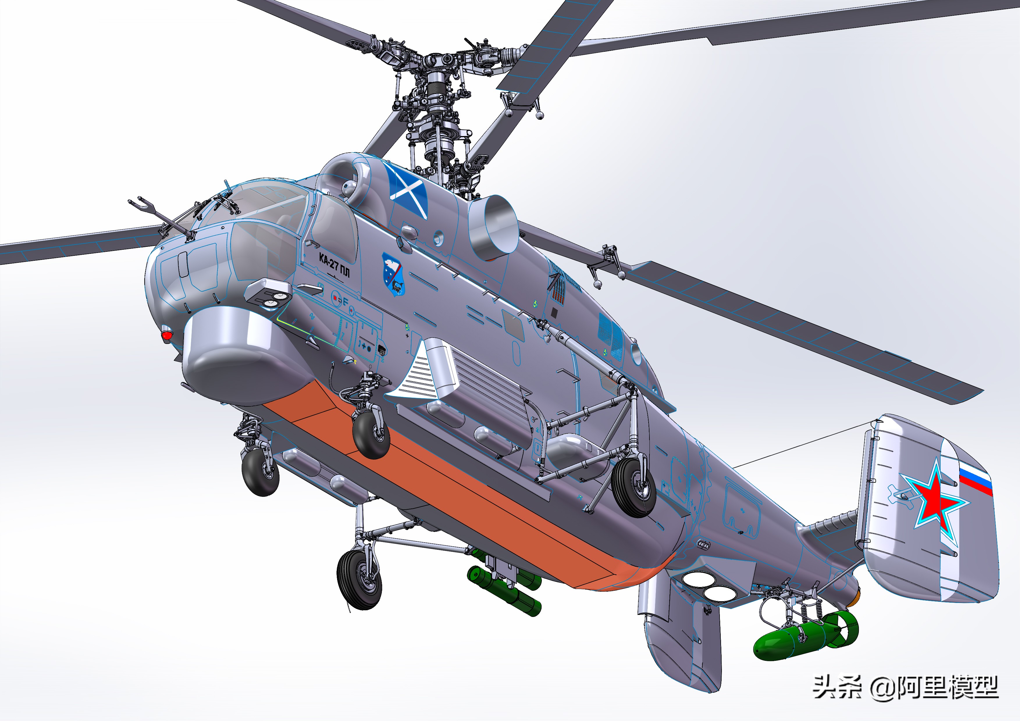 俄罗斯卡27反潜直升机,俄罗斯改进卡27反潜直升机