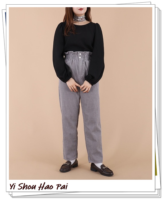 秋冬灯芯绒裤子女,秋冬白色灯芯绒裤子