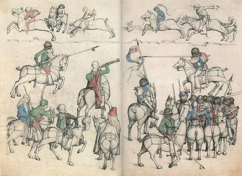 中世纪马背长矛对决视频,中世纪骑马决斗名场面