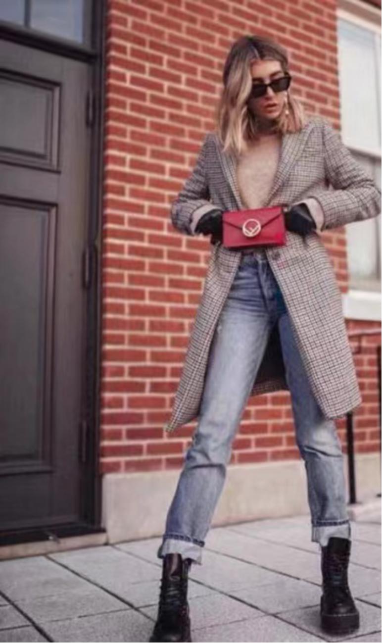 超高筒过膝长靴短靴搭配,冬季长靴怎么穿酷酷的风格