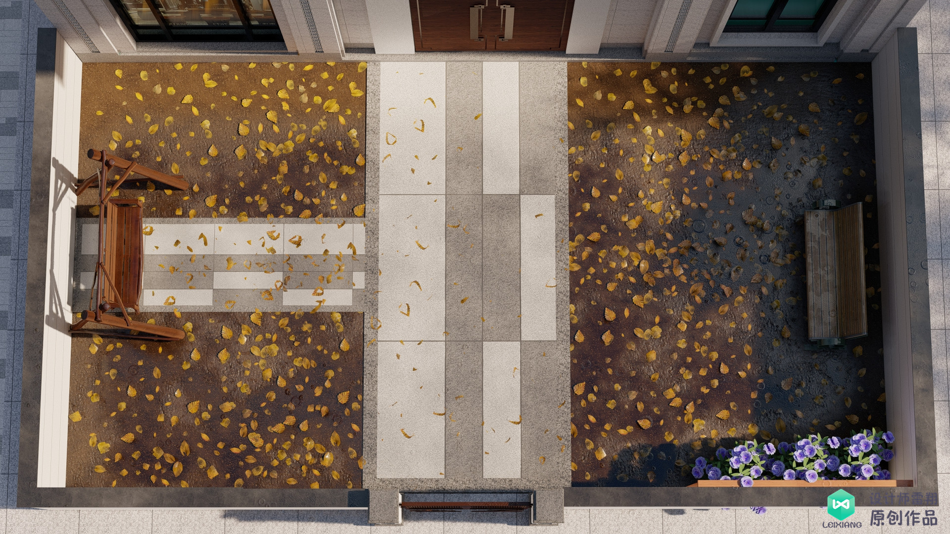 老公买下85㎡庭院，地面非要全部做硬化铺装，邻居竟想照着装