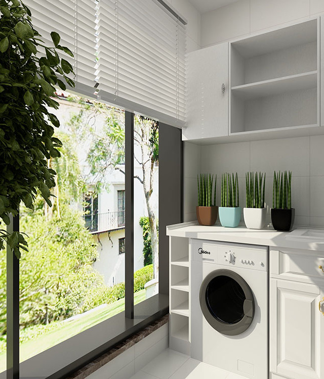 露天阳台如何改导致洗衣房,卧室阳台改洗衣房最佳方案