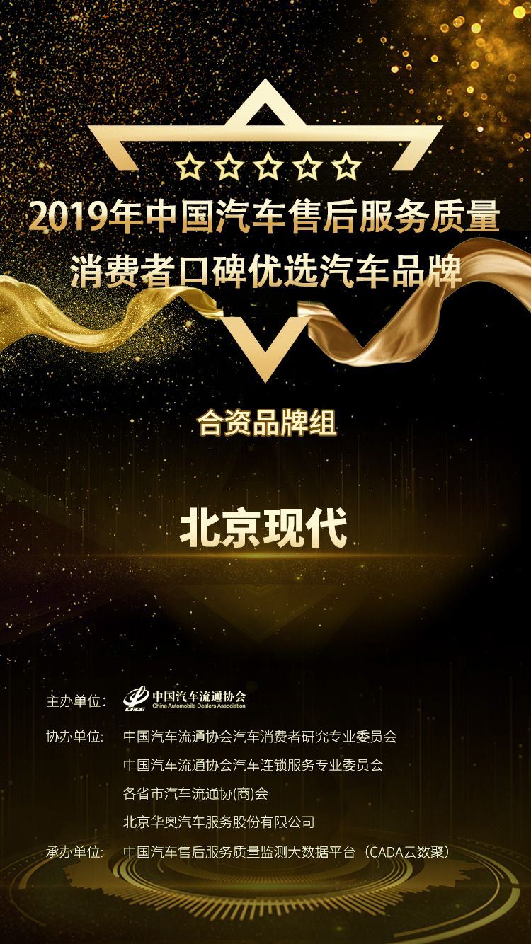 北京现代荣誉,北京现代汽车夺冠