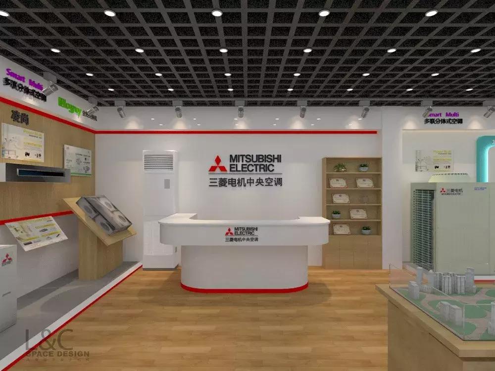 三菱电机中央空调100平方,三菱电机中央空调门店实景