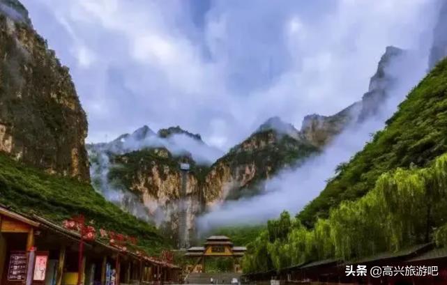 太行山大峡谷八泉峡天空之城,太行山大峡谷天空之城视频