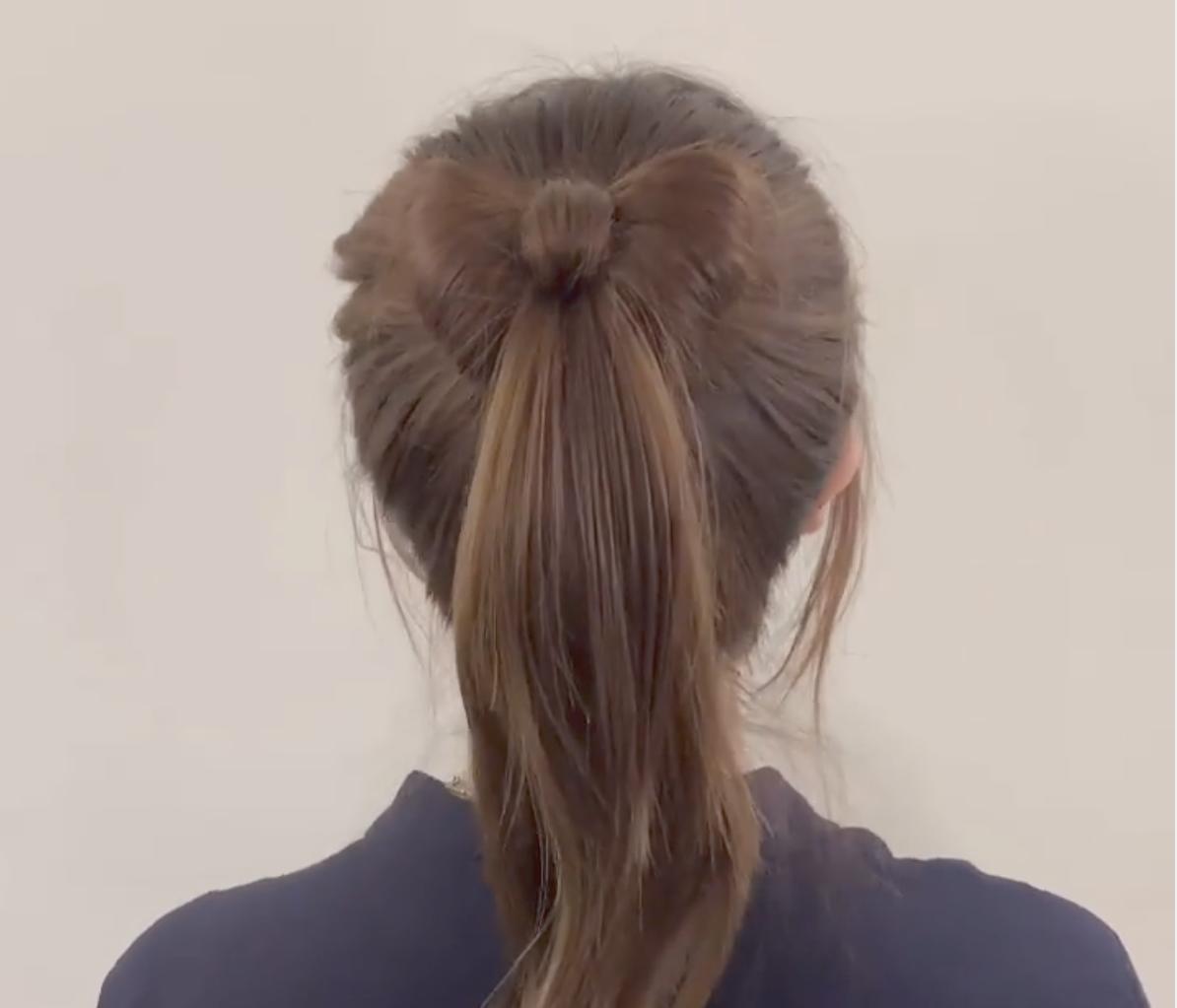 有活力的高马尾编发短头发,2019年最流行高马尾发型编发