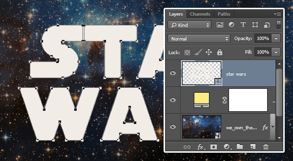 ps怎么做星球大战的字,ps怎么做星球光环