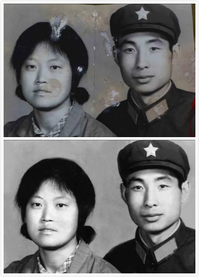 老照片模糊修复ps教程,损毁严重的老照片ps修复教程