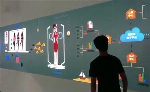 展厅设计应用墙面互动投影系统原理详细介绍，优势深挖