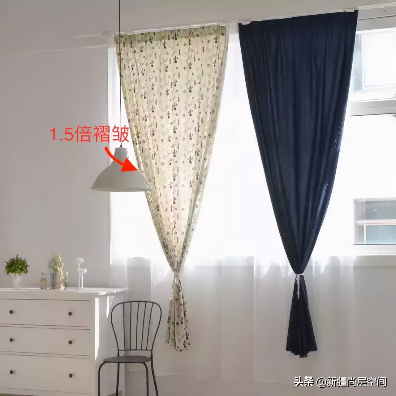 欧式装修楼层低怎样选窗帘,窗帘选购技巧罗马杆还是轨道的好