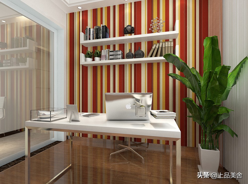 小户型客厅沙发绿色背景效果图,现代简约橙色沙发背景效果图