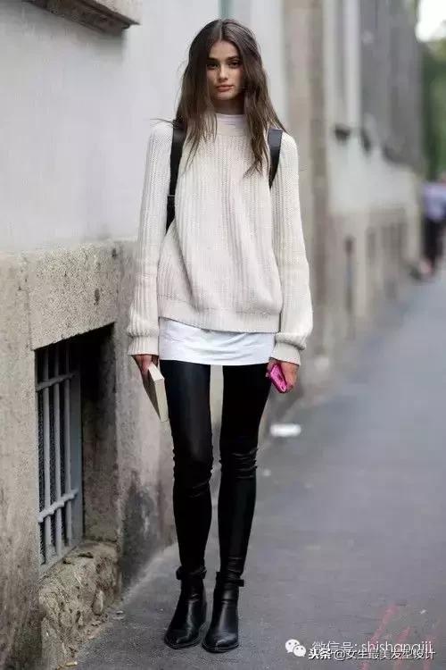 上身宽松下身紧的穿搭,上身紧下身宽怎么搭配
