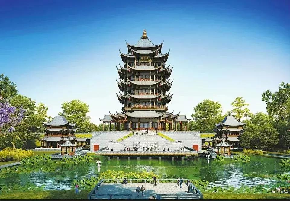 南充搭建钢木结构阁楼,南充新修的楼阁