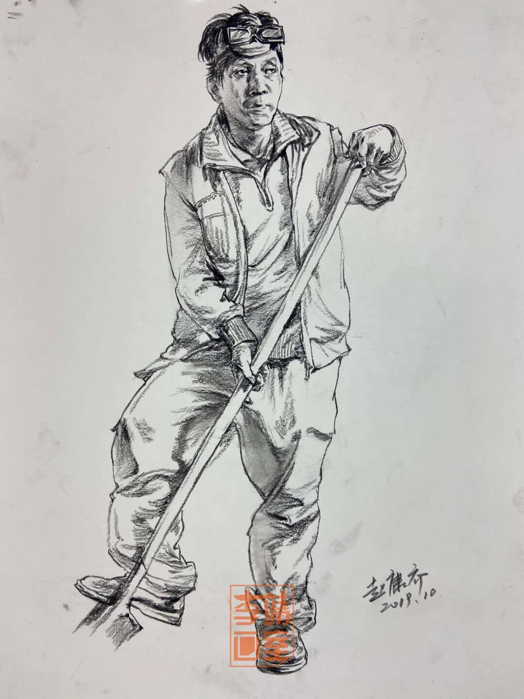 北京李靖美术培训中心门票,北京李靖画室素描半身像